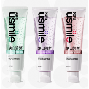 美白清新牙膏清新口气成人牙齿去黄去渍亮白香水牙膏120g